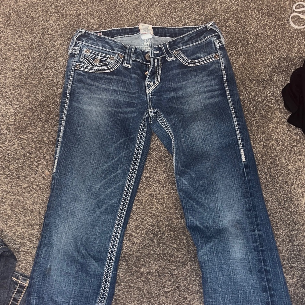 True religion billy big t straight leg jeans size 27